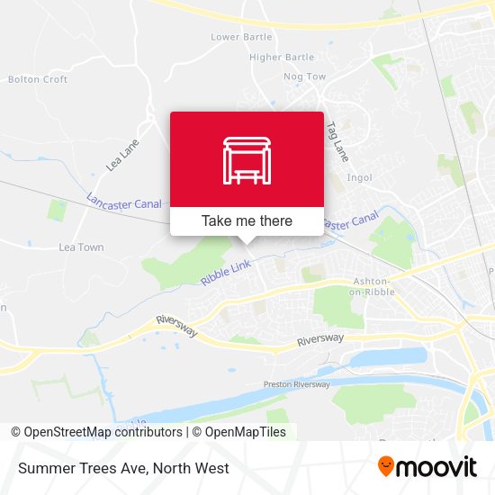 Summer Trees Ave map