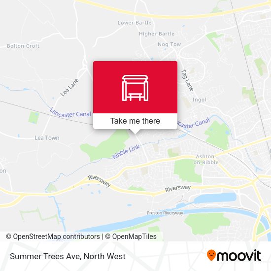 Summer Trees Ave map