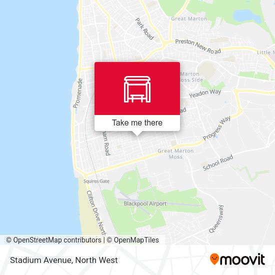 Stadium Avenue map