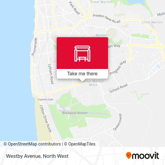 Westby Avenue map