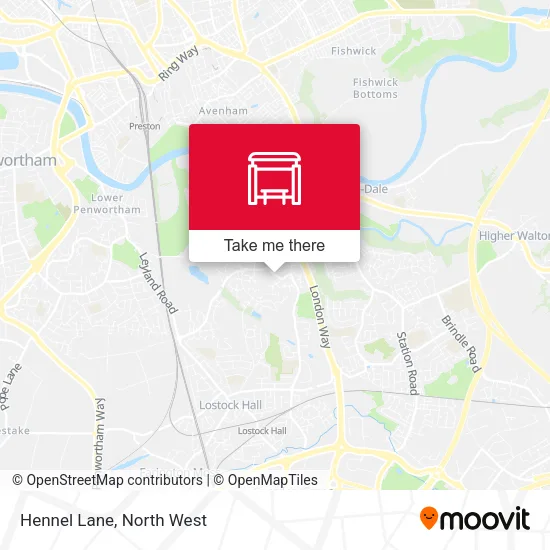 Hennel Lane map