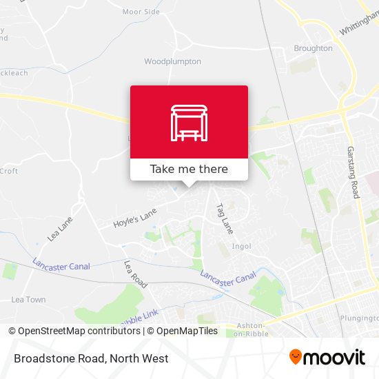 Broadstone Road map