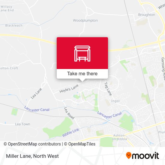 Miller Lane map