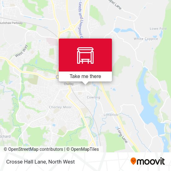 Crosse Hall Lane map