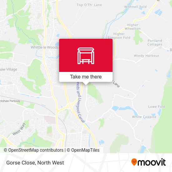 Gorse Close map