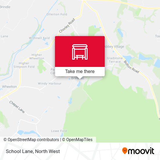 School Lane map