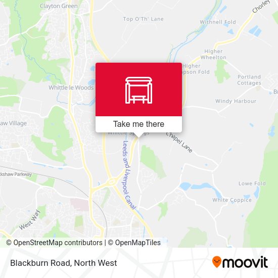 Blackburn Road map