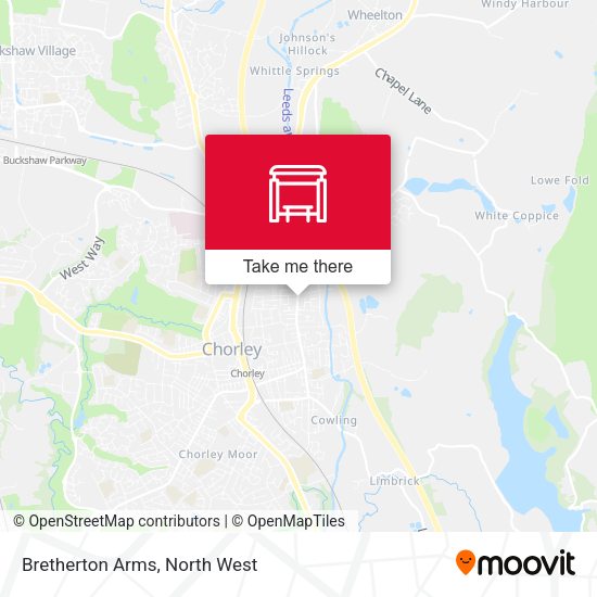 Bretherton Arms map