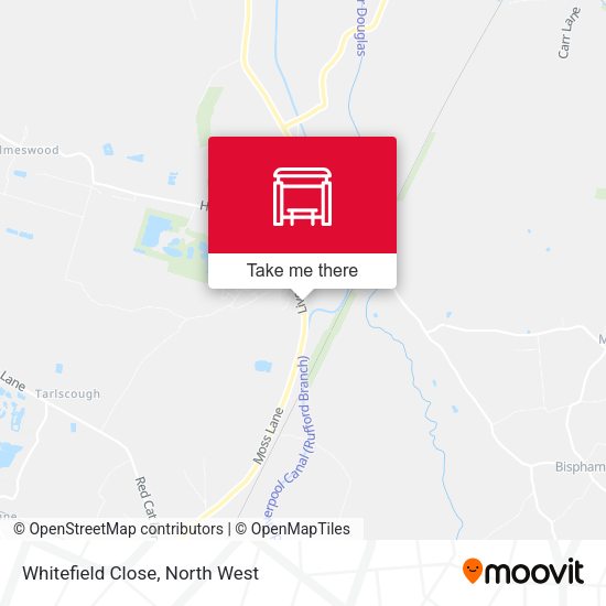 Whitefield Close map