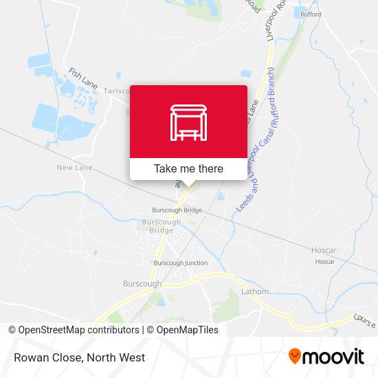 Rowan Close map