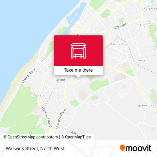 Warwick Street map