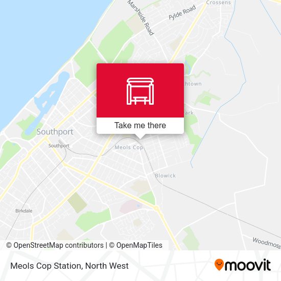 Meols Cop Station map