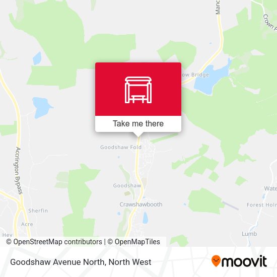 Goodshaw Avenue North map