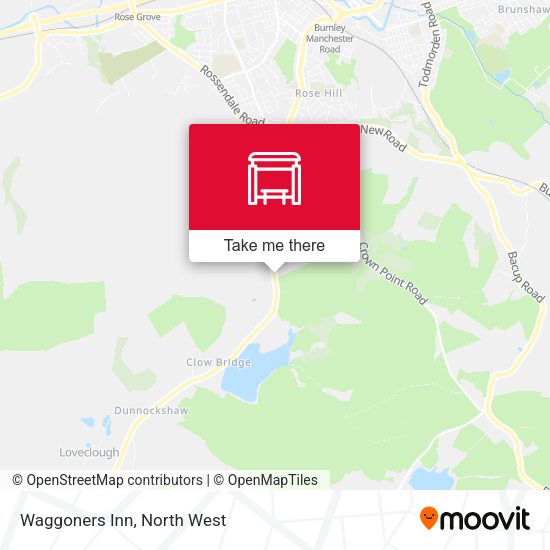 Waggoners Inn map
