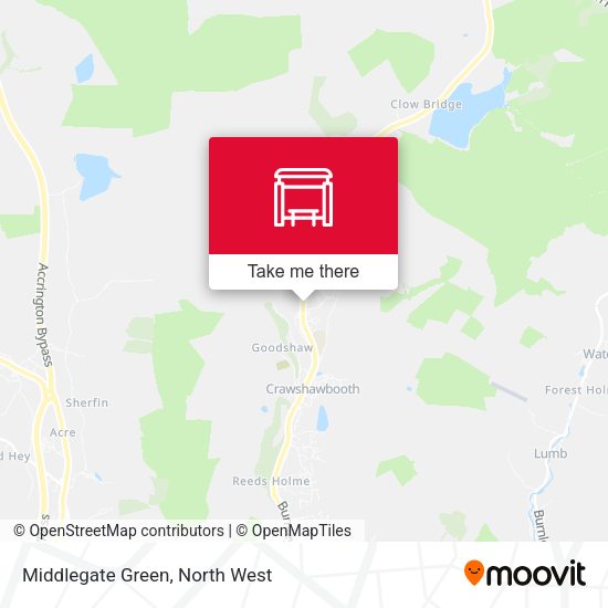 Middlegate Green map