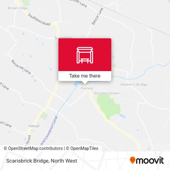 Scarisbrick Bridge map