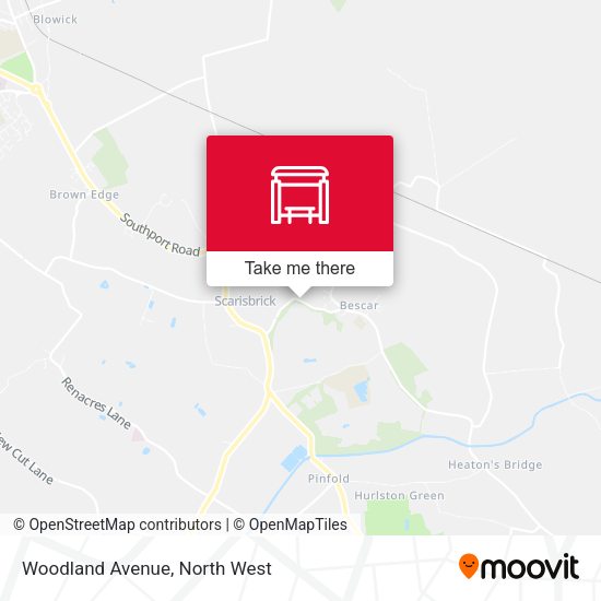 Woodland Avenue map