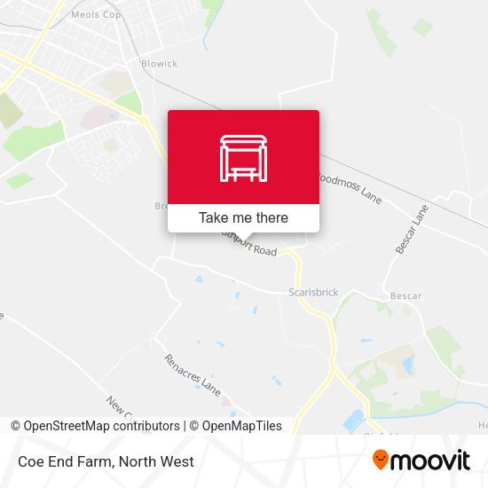 Coe End Farm map