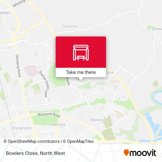 Bowlers Close map