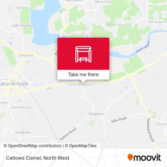 Catlows Corner map