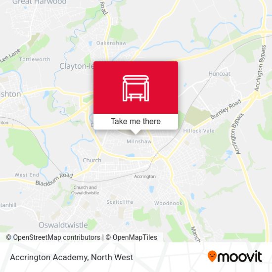 Accrington Academy map