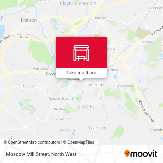 Moscow Mill Street map