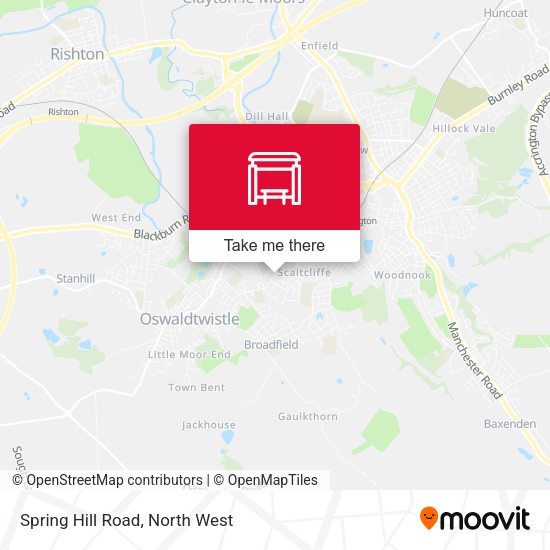 Spring Hill Road map