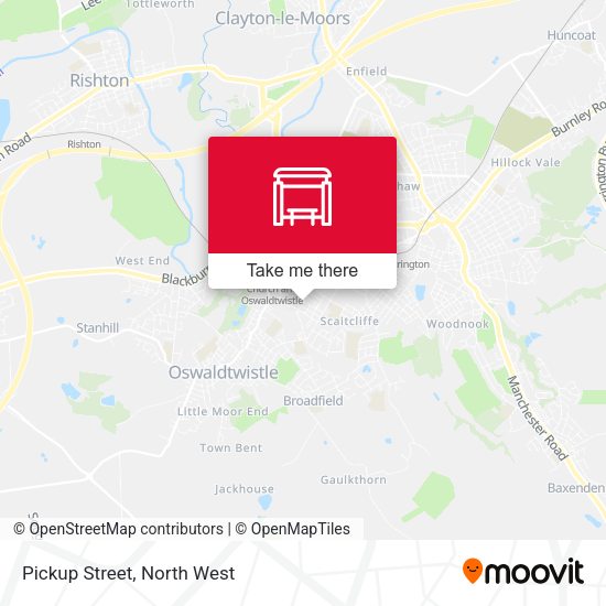 Pickup Street map
