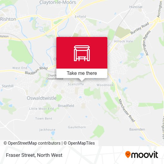 Fraser Street map