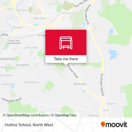 Hollins School map