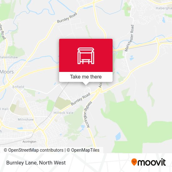 Burnley Lane map