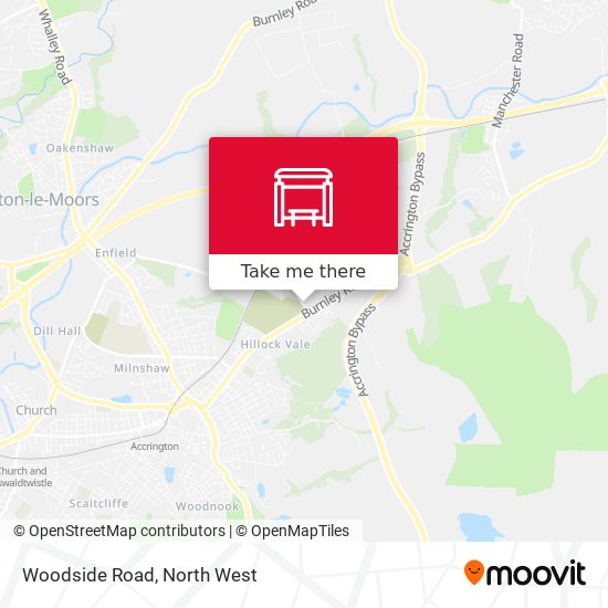 Woodside Road map