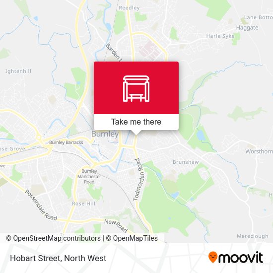 Hobart Street map