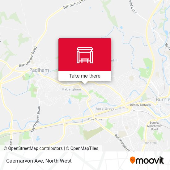 Caernarvon Ave map