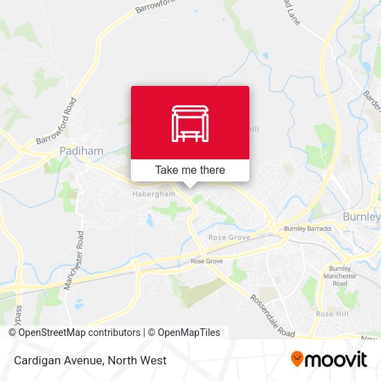 Cardigan Avenue map