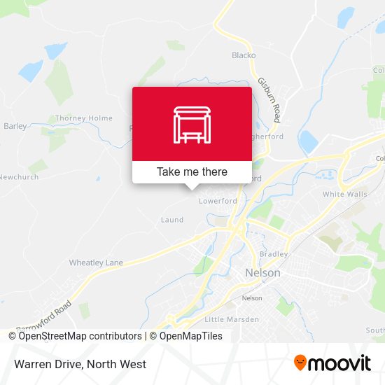 Warren Drive map