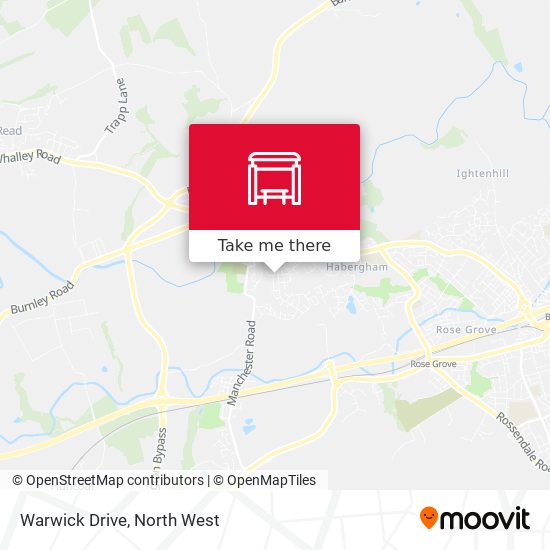 Warwick Drive map