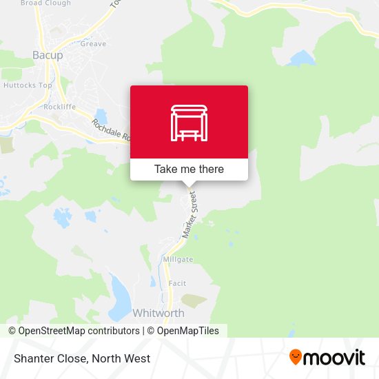 Shanter Close map