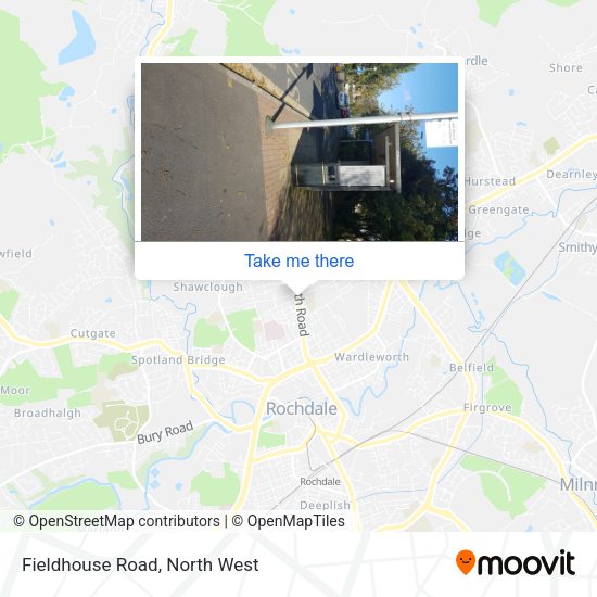 Fieldhouse Road map