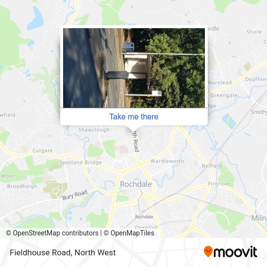 Fieldhouse Road map