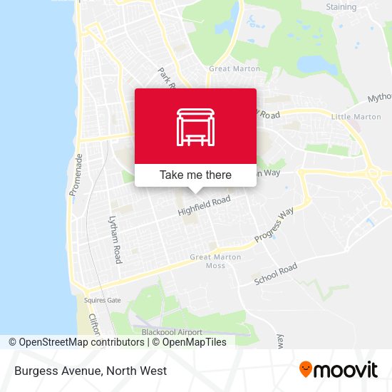Burgess Avenue map