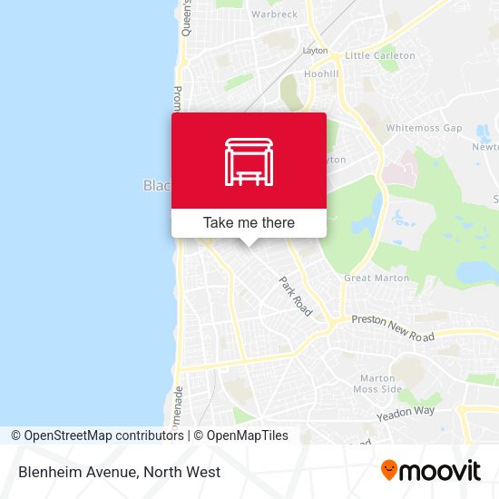 Blenheim Avenue map