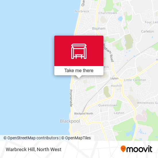 Warbreck Hill map