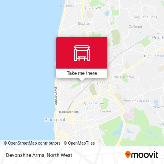 Devonshire Arms map