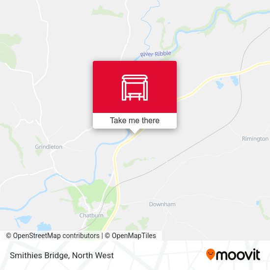 Smithies Bridge map