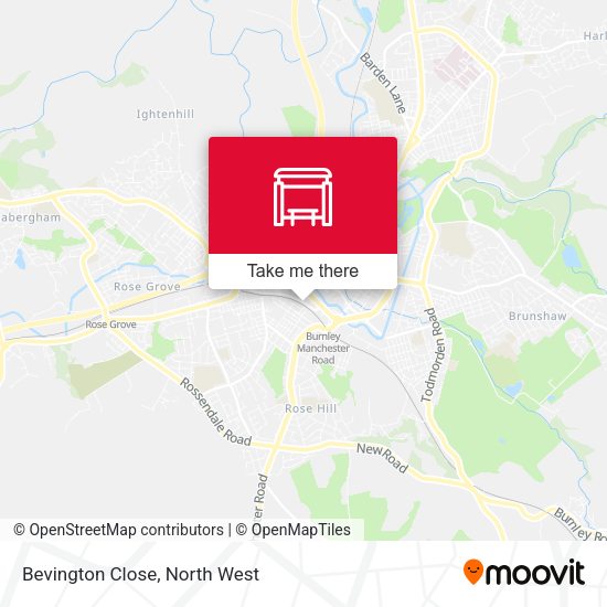 Bevington Close map