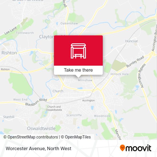 Worcester Avenue map