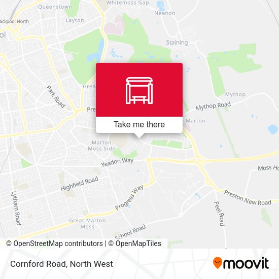 Cornford Road map