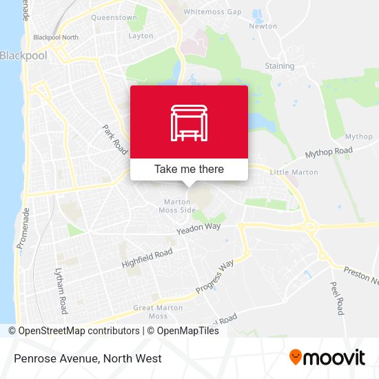 Penrose Avenue map