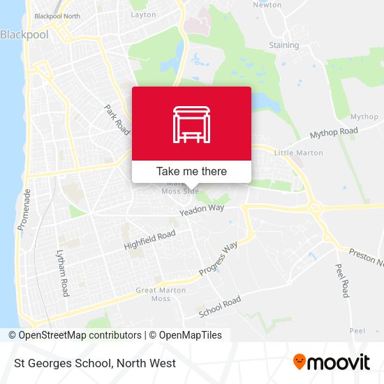 St Georges School map